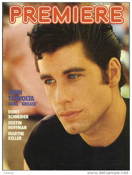 PREMIERE N°20 JOHN TRAVOLTA - Cinéma