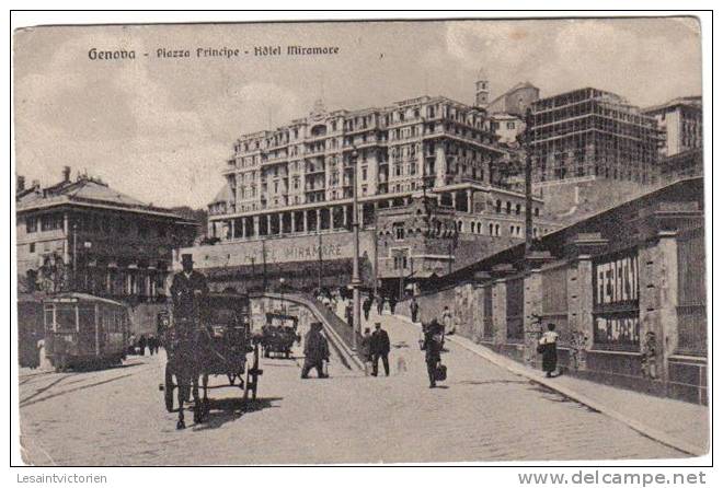 GENOVA GENES  HOTEL MIRAMARE PIAZZA PRINCIPE CARROSSE TRAM - Genova (Genua)