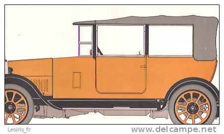 HISTOIRE DE L´AUTOMOBILE - HUMBER 11-4 - 1924 - GRANDE BRETAGNE - DESSIN DE GEORGE A. OLIVER - 190-60 V 2 - PUBLICITE RO - Collections