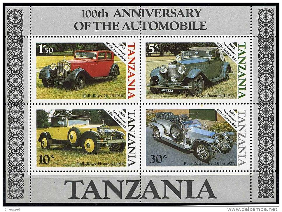 Tanzanie ** Bloc N° 42 - Cent. De L´automobile Rolls-Royce - Transkei