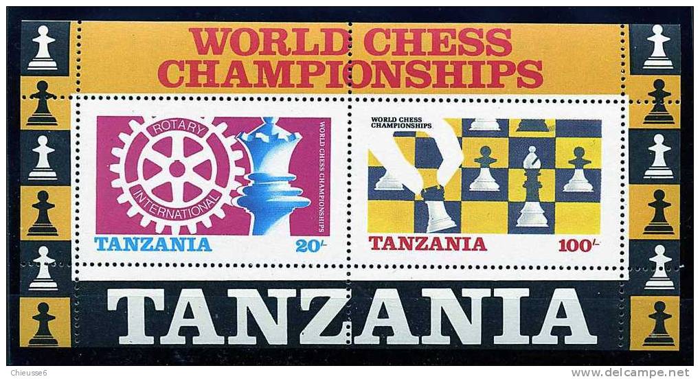 Tanzanie ** Bloc N° 44 - Championnats Du Monde D'échecs - Transkei