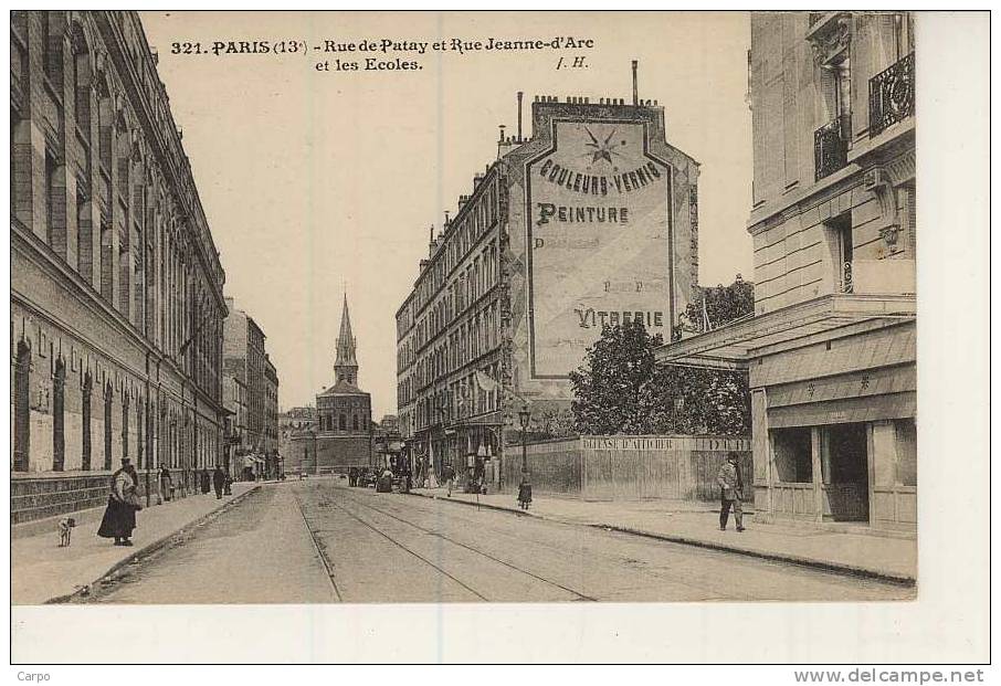 PARIS 13ème. - Rue De Patay Et Rue Jeanne D'Arc Et Les écoles. - District 13