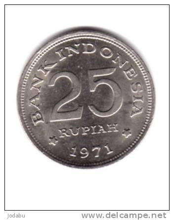 25 Rupiah 1971 Indonésie - Indonésie