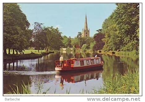 HOLY TRINITY CHURCH AND RIVER AVON STRATFORD-UPON-AVON.370.B - Stratford Upon Avon