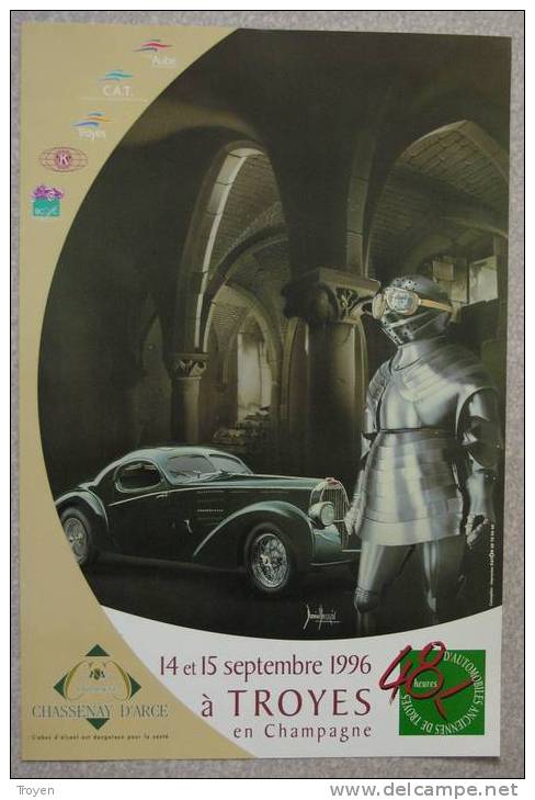 AUBE - TROYES - Automobiles Anciennes  48 H Automobiles De Troyes 1996 - Posters