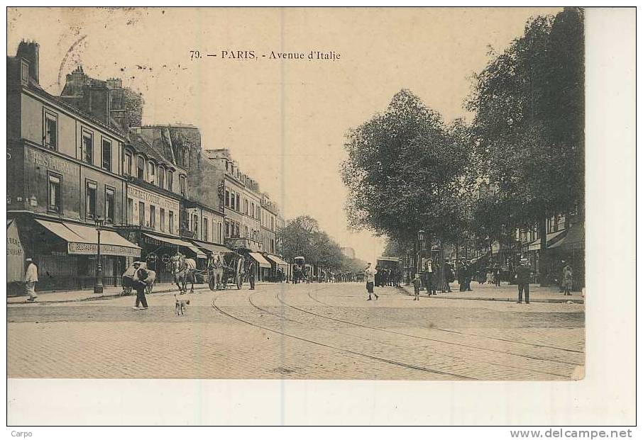 PARIS 13ème. - Avenue D'Italie. - Distretto: 13