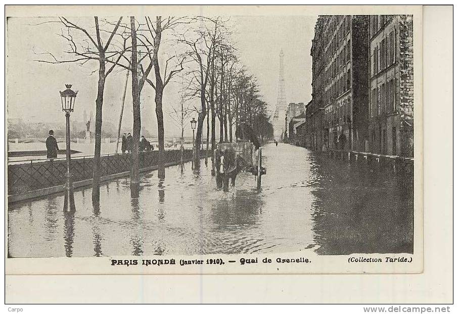 PARIS 15 ème. - Paris Inondé - Quai De Grenelle. - Paris (15)