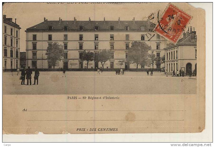 PARIS 15 ème. - 89e Régiment D'infanterie. - Paris (15)