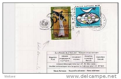 CH421/ SCHWEIZ -  UNO 50 Jahre, UNICEF Stempel Auf Dauermarken 2 + 3 Fr - Oblitérés