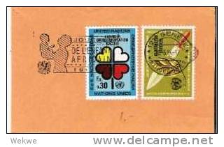 CH427/ SCHWEIZ -  VEREINTE NATIONEN  Werbestpl. Tag Des Kindes Auf Briefausschnitt - Used Stamps