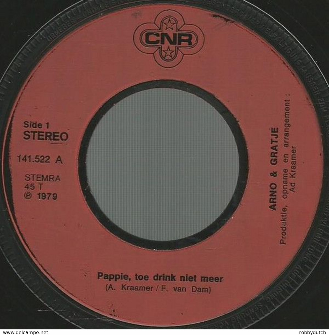 * 7" * ARNO EN GRATJE - PAPPIE TOE DRINK NIET MEER - Other - Dutch Music