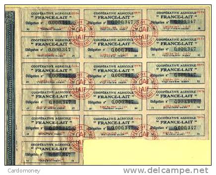Obligation 5000 Francs FRANCE LAIT 1949 (art. N° 198 ) - Agricoltura