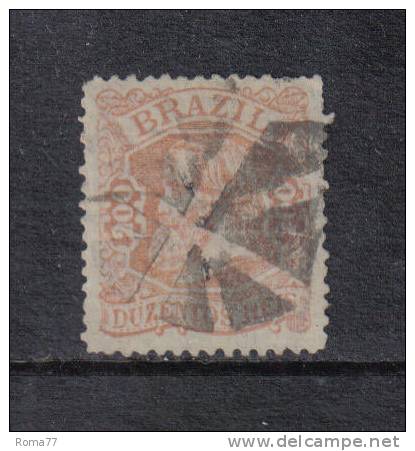 PC535 - BRASILE , Pedro II 200 Reis Yvert N. 56 - Oblitérés