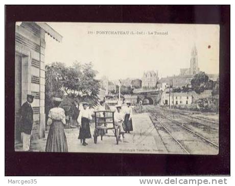 22423 Ponchateau Le Tunnel édit.vasselier N° 510 Rails Gare Chemin De Fer  Animée Belle Carte - Pontchâteau