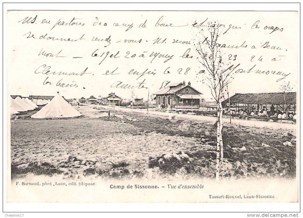 02 - CAMP De SISSONNE - Vue D´ensemble - Carte Précurseur  1903 - Sissonne