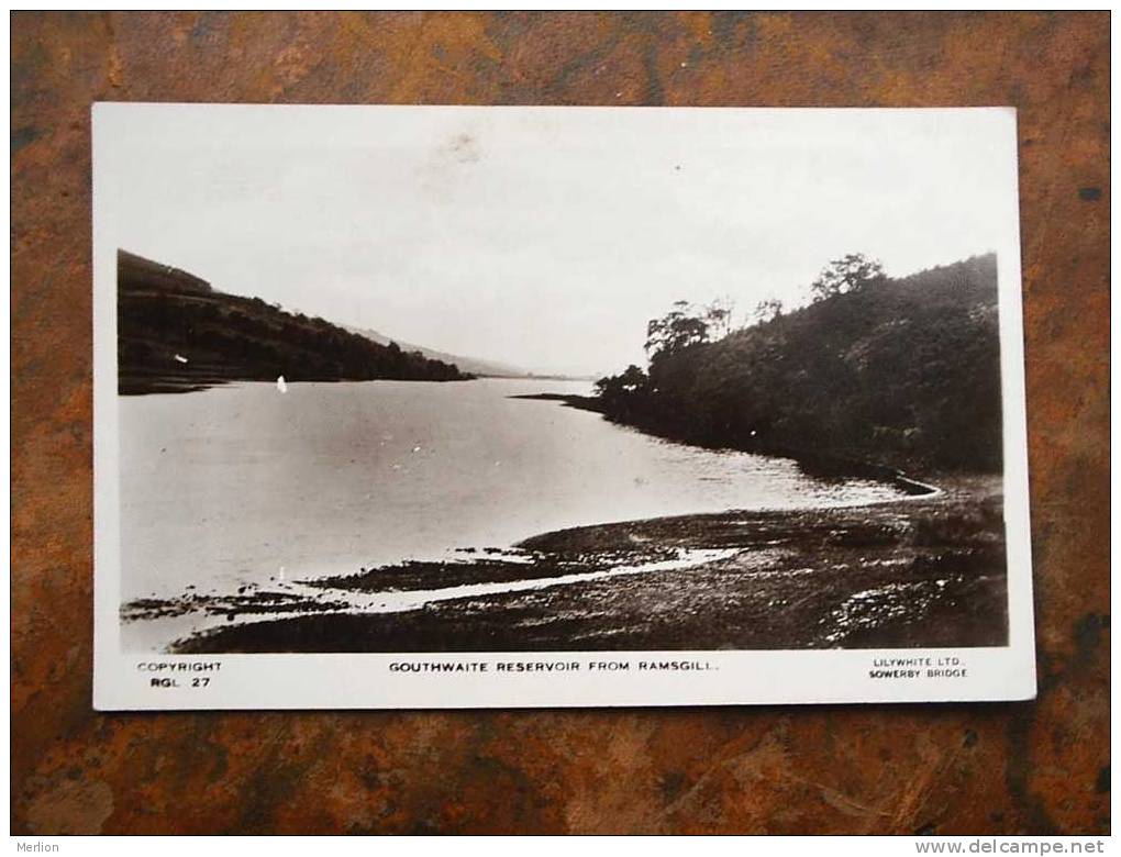 GOUTHWAITE Reservoire From RAMSGILL   , Harrogate Distr.  RPPC  Cca 1930-   VF   D9096 - Harrogate