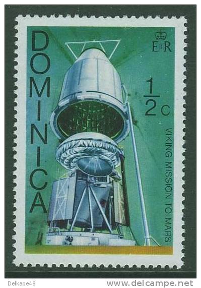 Dominica 1976 Mi 497 YT 487 SG 533 ** Viking Spacecraft System - Viking Space Mission / Viking-Raumschiff - Südamerika