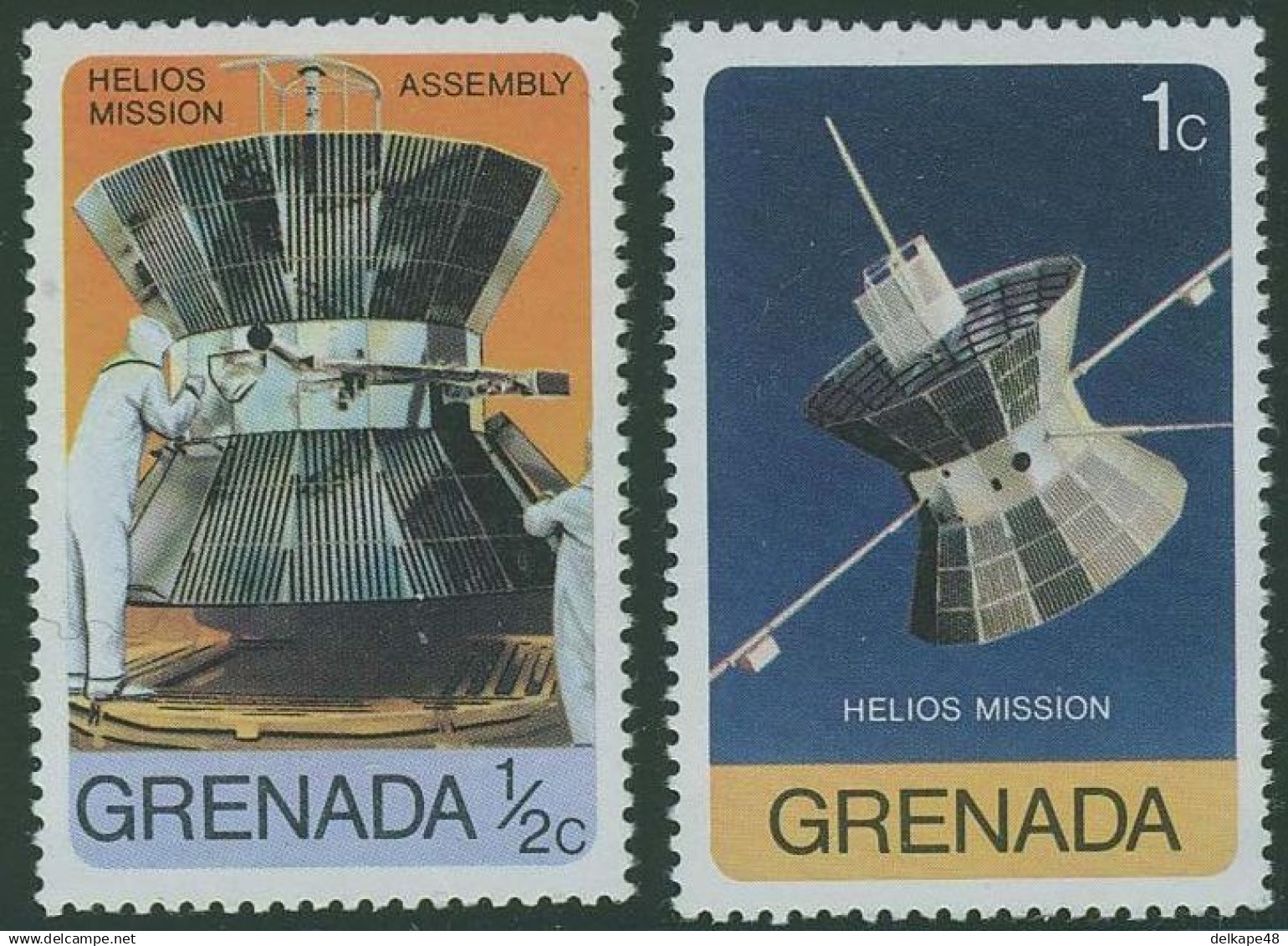 Grenada 1976 Mi 790 ** Satellite Assembly - Viking And Helios Space Missions / Montage Einer Helios-Sonnensonde - Etats-Unis