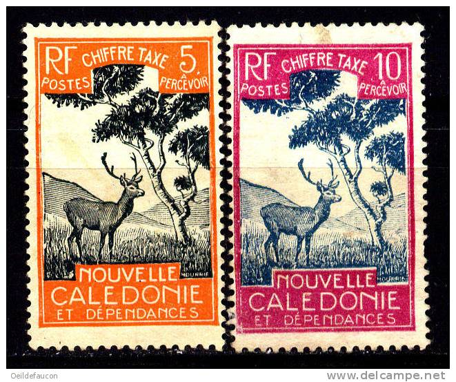 NOUVELLE-CALEDONIE - Yvert - T. Taxe 28 - 29 - Gibier