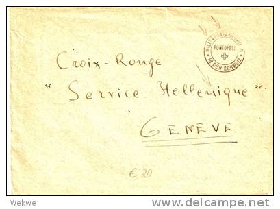 CH383 / - SCHWEIZ - Militär Internierung Grieche )Lager Grindelwald - Postmarks