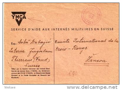 CH397 /- SCHWEIZ -  YMCA-Dienste Für Militär-Internierte - Postmarks