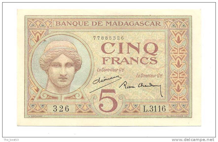 Cinq Francs - Madagaskar
