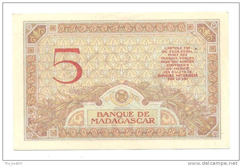 Cinq Francs - Madagascar