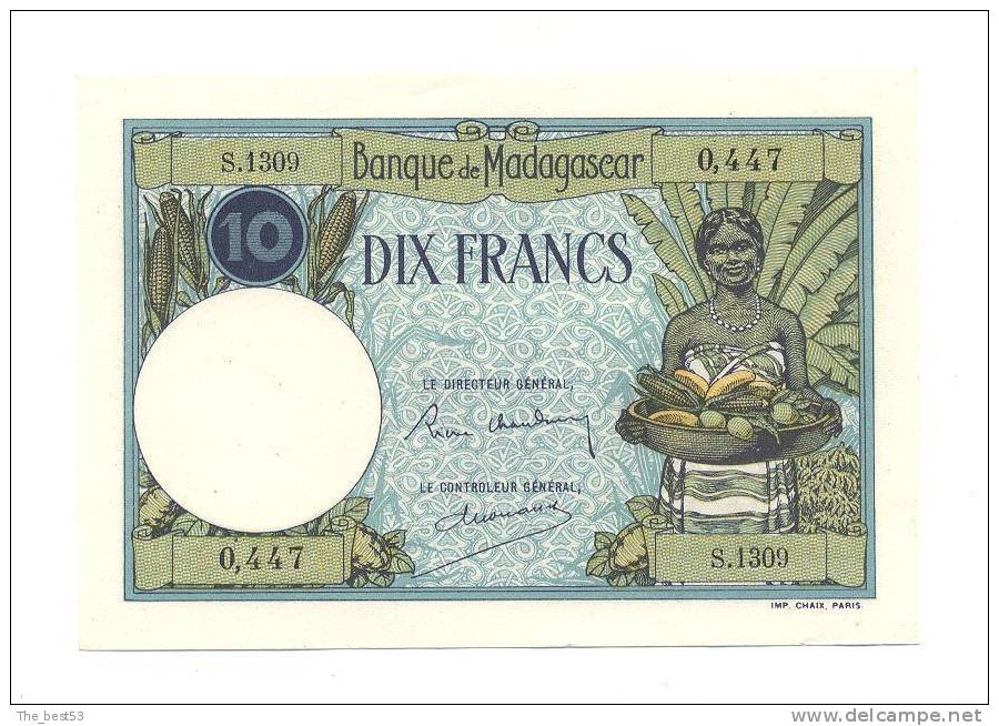 Dix Francs - Madagascar