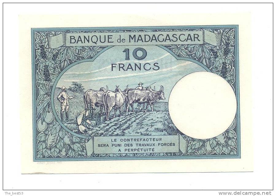 Dix Francs - Madagascar