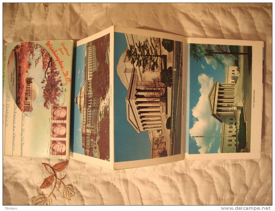 Souvenir Folder - Washington- Timbre Eisenhower - Washington DC