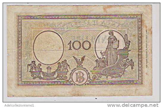 1752) Splendida Banconota Da 100 Lire Grande B Del 11-11-1944 - 100 Lire