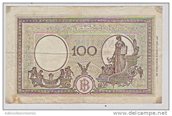 1753) Splendida Banconota Da 100 Lire Grande B Del 10-10-1944 Vedi Foto - 100 Lire