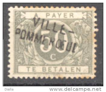 TAXE 16A, 1919, MH * Bien Centré,  VILLE-POMMEROEUL - Other & Unclassified
