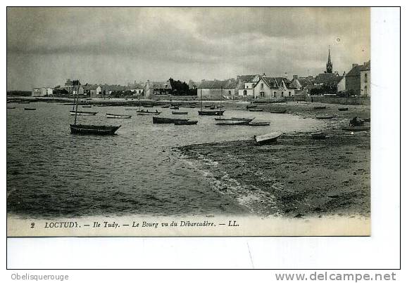 22 LOCTUDY LE BOURG VU DU DEBARCADERE LL N ° 2 ANIMATION DE BATEAUX TOP§ - Loctudy