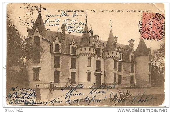 SAINT AVERTIN  -  ** CHATEAU DE CANGE ** - ( Facade Principale) - Saint-Avertin