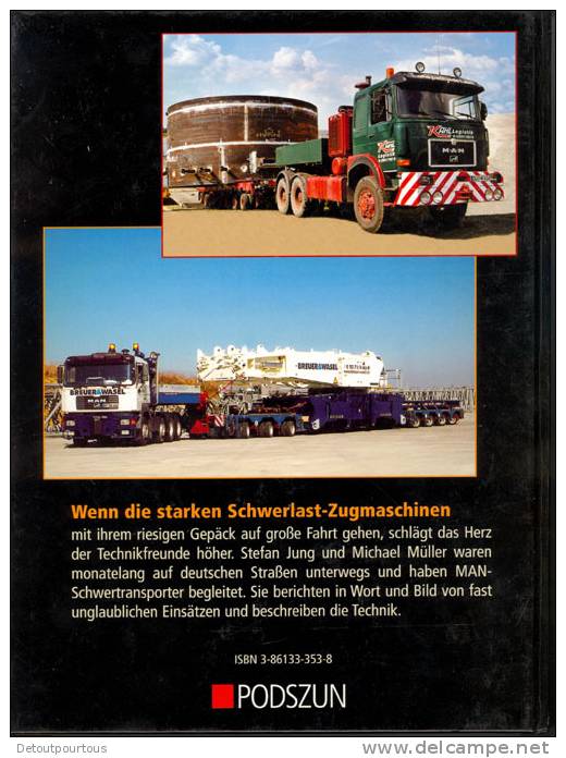 MAN Schwertransporter Im Aktion  Camions Transports Exceptionnels Trucks LKW Truck - Camions