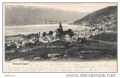 N055/ Vossevangen 1905, Stadt Und Fjord - Norwegen