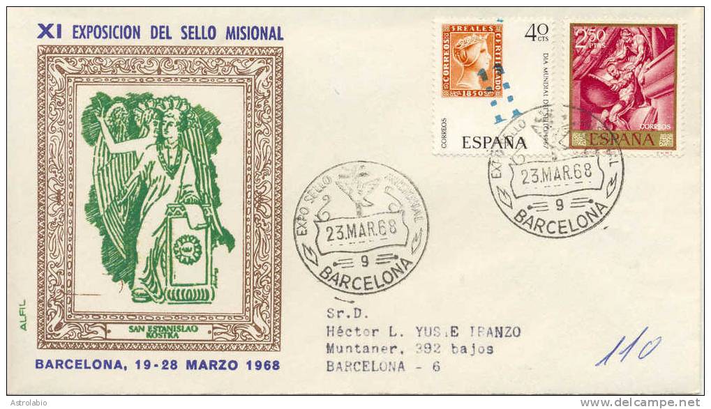 Colombe 1968 Espagne Recommande , Cover - Palomas, Tórtolas