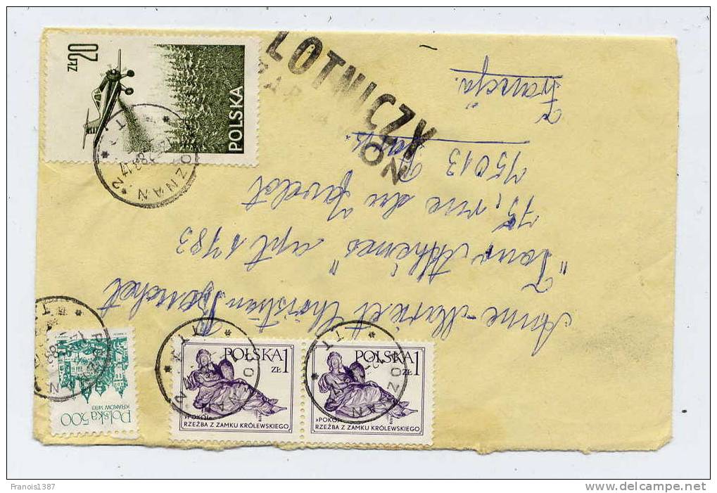 N - POLOGNE - Lettre De POZNAN Du 12/2/1983 Pour Paris - Covers & Documents