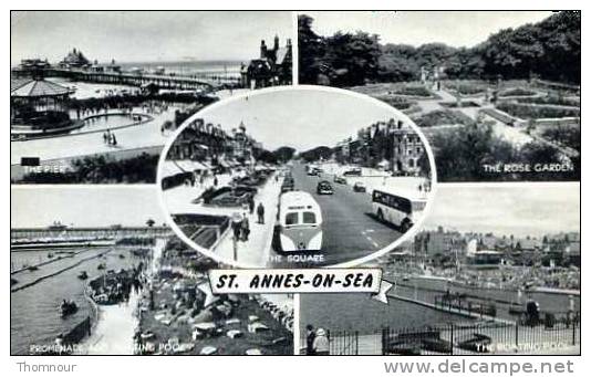 ST ANNES-ON-SEA  -  5  VUES  -  CPM  BELLE CARTE  - - Sonstige & Ohne Zuordnung