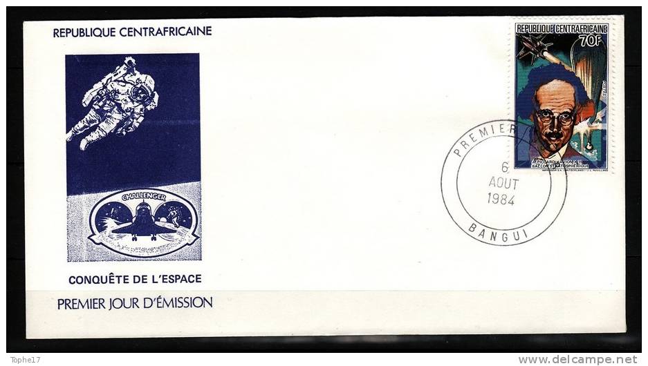 C2a4 - Centrafrique -1984 - Y&T 631 FDC - Afrique