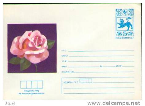 Bel Entier Bulgare Sur Les Roses, Neuf  TB (18) - Rosas