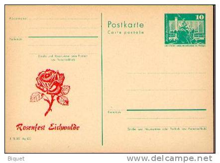 Bon Entier Postal Allemand Sur La Fête Des Roses, Neuf TB - Rosas