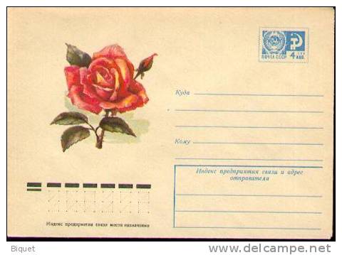 Très Bel Entier Postal Russe Neuf Sur Les Roses (3) - Rosas