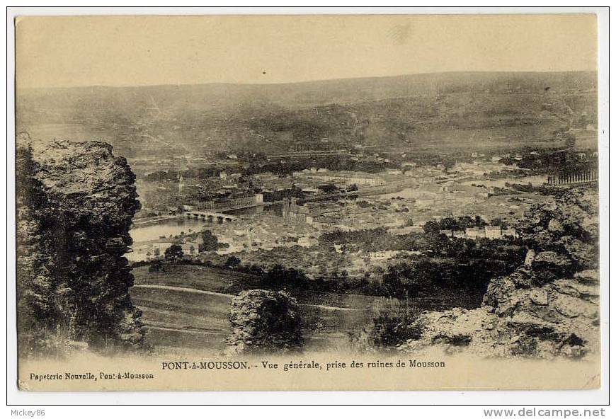 Pont à Mousson---Vue Générale Prise Des Ruines Du Mousson--éd Papeterie Nouvelle - Pont A Mousson