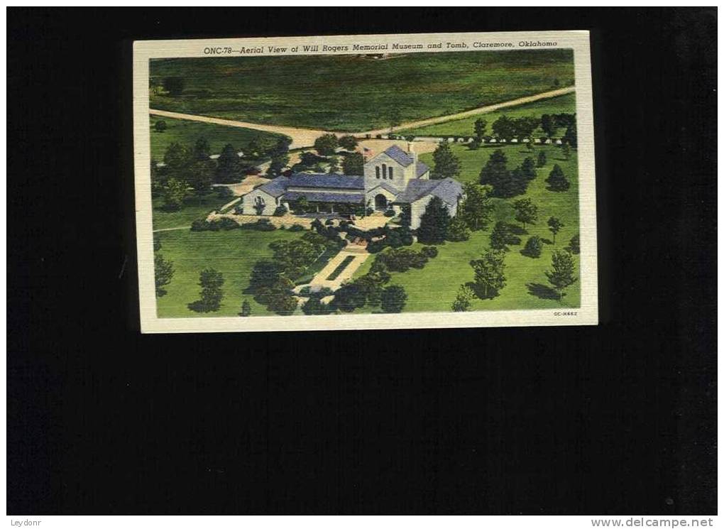 Aerial View Of Will Rogers Memorial Museum And Tomb, Claremore, Oklahoma - Altri & Non Classificati
