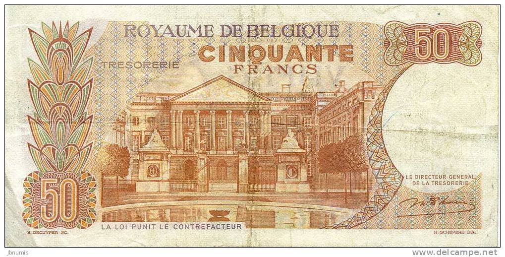 Belgique Belgium 50 Francs 16 Mai 1966 Trésorie P139 - 50 Francos