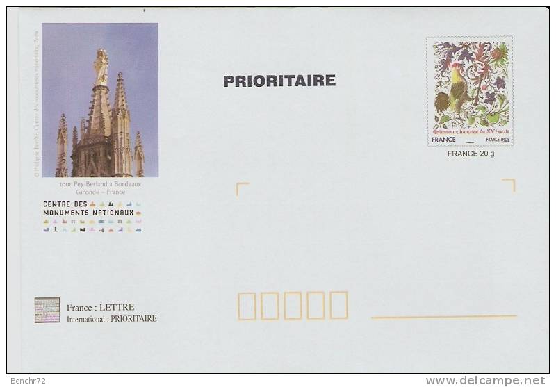 PAP - Prêt-à-Poster - Timbre ENLUMINURE - MONUM - TOUR PEY-BERLAND - ETAT NEUF - Prêts-à-poster:Stamped On Demand & Semi-official Overprinting (1995-...)