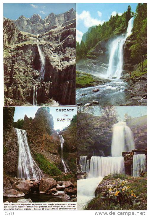 LES CASCADES En FRANCE Lot De 40 Cartes Postales Lot Très Varié - 5 - 99 Cartes