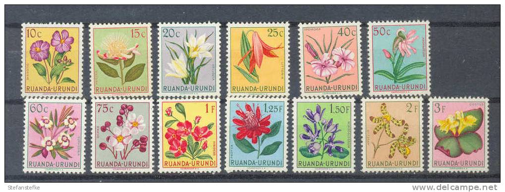 Ruanda - Urundi Ocb Nr : 177 - 189  **  (zie Scan) Niet Volledige Reeks - Unused Stamps